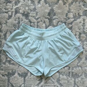 Lululemon Baby Blue Hottie Hot shorts